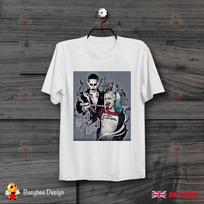Džokeris Harley Savižudžių būrys Harley Quinn Blogiausias Plakatas Unisex Marškinėliai B354 M