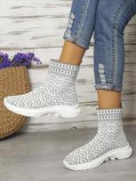 High Top Women's Shoes 2024 Spring New Casual Sports Thick Sole Casual Sports Women Platform Shoes Sneakers 43 oranžinė