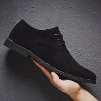 Vyriški Batai Anglijos Tendencija Laisvalaikio Batai Vyriški Suede Oksfordo Batai Vestuviniai Odiniai Elegantiški Batai Vyriški Plokščiapadžiai Hombre Didelis Dydis 39 juoda