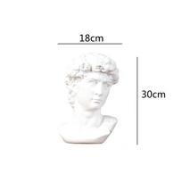 Graikiška Dovydo biusto statula Derva Dekoratyvinės figūrėlės Skulptūra Namų biuro Knygų lentynos Stalo Svetainės dekoras Mitologijos papuošalai