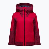 Moteriška slidinėjimo striukė Perak Performance Rider Tech Insulated vertical zenith/tech burgundy