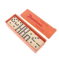 Domino žaidimo rinkinys su dėžute Melaminas 28 Domino plytelės Dovanos Profesionalus stalo žaidimas Daugiafunkcis Šeimos žaidimo dekoravimui 3cmx1.5cmx4mm