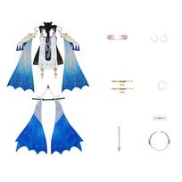 Game Wuthering Waves Cartethyia Cosplay Costume The Blessed Maiden Cartethyia Dress Women Halloween Party Outfit M