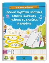 Loginio mąstymo ugdymas, rankos lavinimas, pažintis su skaičiais ir raidėmis 4–5 metų vaikams - Roberta Fanti