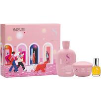 Alfaparf Milano Semi di Lino Moisture Holiday Kit dovanų rinkinys intensyviai drėkinantis 3 vnt.