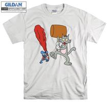 The Simpsons T-shirt The Itchy And Scratchy T shirt Men Women Unisex Tshirt 5070 2XL