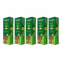 Neha Gold Mehandi Cone Pure Henna Paste For Body Art Temporary Tattoo Hands Feet Design Easy Application (2 Pcs in 1 Box X Pack Of 5)