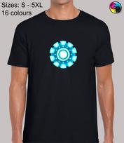 Arc Reactor Superherojus Komiksų Gerbėjas Geležinis Hulkas Žmogus Toras Įprasti Marškinėliai Vyrams 4XL