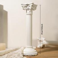 Romėniška kolona Graikų šventyklos griuvėsių ornamentai Klasikinė kolona Architektūrinė statula Skulptūra vestuvių stalui, namų sodo dekorui