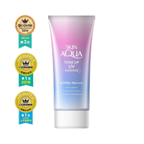 Rohto Skin Aqua "Tone Up UV Essence Sunscreen SPF50+ PA++++" (80 g) kremas nuo saulės
