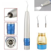 Dantų ultragarsinis oro skaleris Higienisto optinio pluošto oro skaleris su LED apšvietimu Sonic L rankinis instrumentas SONICflex tipo su 3 antgaliais sidabras