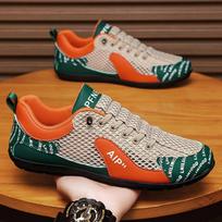 Laisvalaikio vasariniai vyriški batai Lengvi kvėpuojantys laisvalaikio sportbačiai Madingi universalūs bėgimo sportiniai batai Vyriški kepurės tipo batai Zapatillas 39 oranžinė