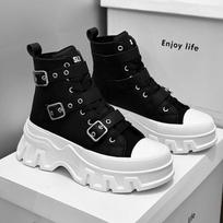 Pavasariniai Nauji Vyriški Batai Prabangaus Prekės Ženklo PU Odos Platforma Madingi Raišteliais Punk Gotikiniai Batai Laisvalaikio Darbo Batai Vyrams Botas Mujer 37