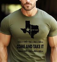 Texas Come And Take It T-shirt Border Security Patriotic USA Texas Map T-shirt XL