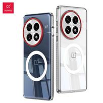 XUNDD Case For OnePlus 13 Case Clear Transparent Casing Ultra Thin Anti Yellowing PC Phone Cover With Magnetic Ring For OnePlus 13 gryna