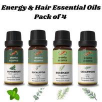 Ananta Energy & Hair Eterinių Aliejų Rinkinys – Pipirmėčių, Eukaliptų, Rozmarinų ir Kedrų Aromatiniai Aliejai (10 ml × 4) Volume=10ml