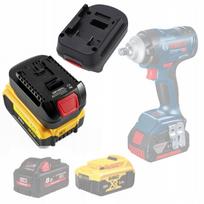 Rosfix Adapteris Dewalt / Milwaukee Bosch Akumuliatoriui – Suderinamumas su 18V Baterijomis | Tvirtas Konstrukcija | USB Įkrovimo Prievadas