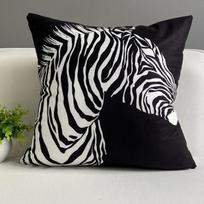 Šiaurietiški minimalistiniai juodai balti kvadratiniai dekoratyviniai pagalvės, pliušinės automobilio ir sofos pagalvėlės 45 * 45cm single pillowcase