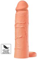 Hidden Desire Inferno Penis Sleeve Liquid Silicone Ring 18cm Skin
