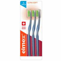 Elmex Ultra Soft Toothbrush 3 pieces dantų emalį stiprinanti priemonė Unisex