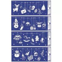 Blizgančios dekoracijos lango lipdukas - 60 x 23 cm, įvairių rūšių