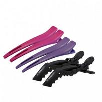 HH Simonsen Carbon & Crocodile Clips Pack Segtukų rinkinys plaukams 6vntml plaukų segtukas