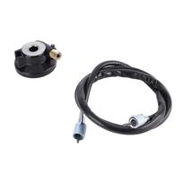 12 mm spidometro pavaros pavara su kabeliu GY6 50cc 150cc motorolerio dalimis juoda