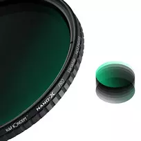 Fotoaparato Filtras - K&F Concept Nano-X ND2-ND32 58mm Reguliuojamas ND Filtras