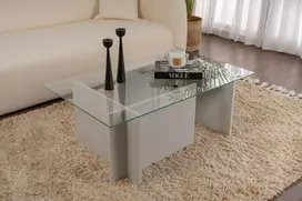 Kavos staliukas, Hanah Home, Vetrino, pilka, 105 x 40 x 65