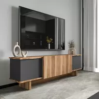 TV stovas, Hanah Home, Diana, Antracitas Riešutas, 180 x 50 x 33