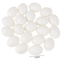 20/10Pcs Plastic Fake Eggs Kids Easter Party Gift Toys DIY Painting Craft Home Decoration Hen Hatching Nest Eggs Basket Filler 10Pcs balta