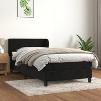 Lova vidaXL, 90x200 cm, juoda