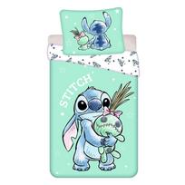 Mėtų spalvos iš medvilnės viengulė vaikiška patalynė 140x200 cm Lilo & Stitch "Buddies" – Jerry Fabrics