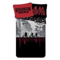 Iš medvilnės viengulė vaikiška patalynė 140x200 cm Stranger Things "Upside Down" – Jerry Fabrics