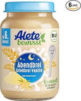 "Alete" ekologiškos stiklinės "Evening Kash", ekologiškas maistas kūdikiams, be palmių aliejaus ir pridėtinio cukraus, nuo 6 mėnesių, 6 vnt. (6 x 190 g), 70302