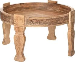 "Atmosphera Gypsy" kavos staliukas Mango mediena Skersmuo 75 cm Kaštoninė ruda
