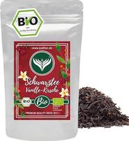 "Azafran" ekologiška juodoji arbata "Vanilla Cherry", juodosios arbatos skonio vanilinė arbata su vyšniomis 250g
