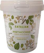 "Eatalian by AMZ BETTER" tepamas pistacijų kremas, duonos kremas, baltyminis, pistacijų kremas, pagamintas Italijoje, saldaus skonio, idealiai tinka duonai ir pyragų įdarams, 1 kg