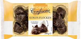 "Edeka" kokosų dribsniai su 24 % juoduoju šokoladu 200 g