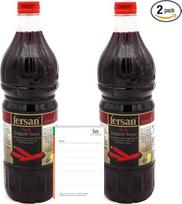 "Fersan Salgam Scharf" 2 pakuotės (2 x 1 l) - fermentuotų ropių sulčių gėrimas, karštas ir veganiškas + "Ben's Garden" užrašų sąsiuvinių rinkinys