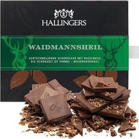 "Hallingers Waidmannsheil" - rankų darbo pieninis šokoladas su lazdyno riešutų riešutais - medžiotojams (dėžutė) - dovanų idėjos Kalėdoms ir dovanoms Advento kalendorius | Gimtadienio sveikinimai
