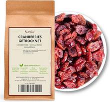 "Kamelur" džiovintos spanguolės (1 kg) - spanguolės, pasaldintos tirštomis ananasų sultimis