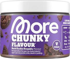 "MORE Chunky Flavour", "Dark Cookie Crumble", 170 g, veganiškas, saldiklis, be cukraus ir kalorijų, su inulinu ir laktase, pagamintas Vokietijoje