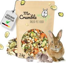 "Mr. Crumble Vegetable Garden" - džiovintos daržovės su žolelėmis triušiams, jūrų kiaulytėms ir graužikams - 100 % natūralus papildomas maistas be priedų - daržovių mišinys 1 kg