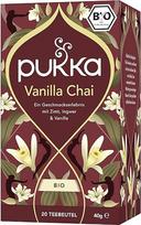 "Pukka" ekologiškos prieskoninės arbatos mišinys "Vanilla Chai" | cinamonas, imbieras ir vanilė | arbata natūraliam saldžiam atlydžiui | pakuotė po 1 | 20 arbatos maišelių