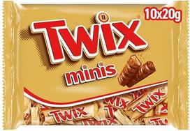 "Twix Minis" šokolado plytelės, karamelės ir sausainių mini šokolado plytelės, 227 g, šokolado dovanų idėja, didmeninė šokolado pakuotė