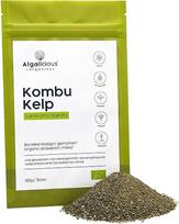 ALGALICIOUS Ekologiški Kombu dumblių dribsniai | 50 g | Laukiniai Kelp jūros dumbliai iš Šiaurės Atlanto | Daug mineralų ir antioksidantų | Laminarijos detoksikuojantys dumbliai