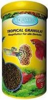 AQUARIS Tropical Granulės dekoratyvinių žuvų maistas - 250 ml Pagrindinis tropinių dekoratyvinių žuvų maistas. Akvariumo žuvų maistas granulės skatina spalvingumą, augimą ir imuninę sistemą