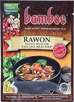 Bamboe Bumbu Instant Rawon - Rytų Javos mėsos sriuba, 54 gramai (3 vnt.)