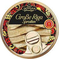 DOVGAN Prestige Rygos šprotai, rūkyti rapsų aliejuje, 160g